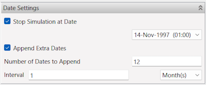 Date Settings - OPM Flow